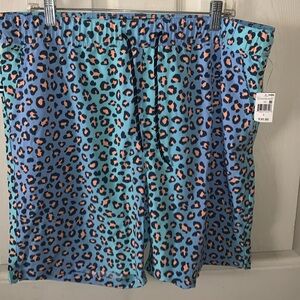 New Edgar and Ash Printed Swim Trunks Large